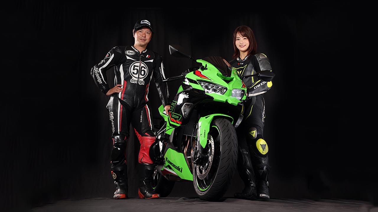 中野真矢×平嶋夏海インプレッションKAWASAKI Ninja ZX-25R SE 