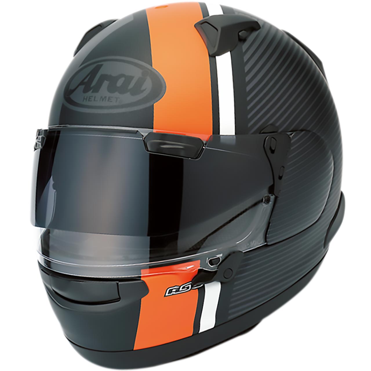頭から顔まで頭部全体を覆う形のヘルメット。レース用からツーリング仕様まで、さまざまなデザインのものがある。