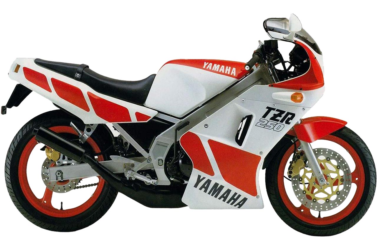 【1985 YAMAHA TZR250】F17インチ　R17インチ