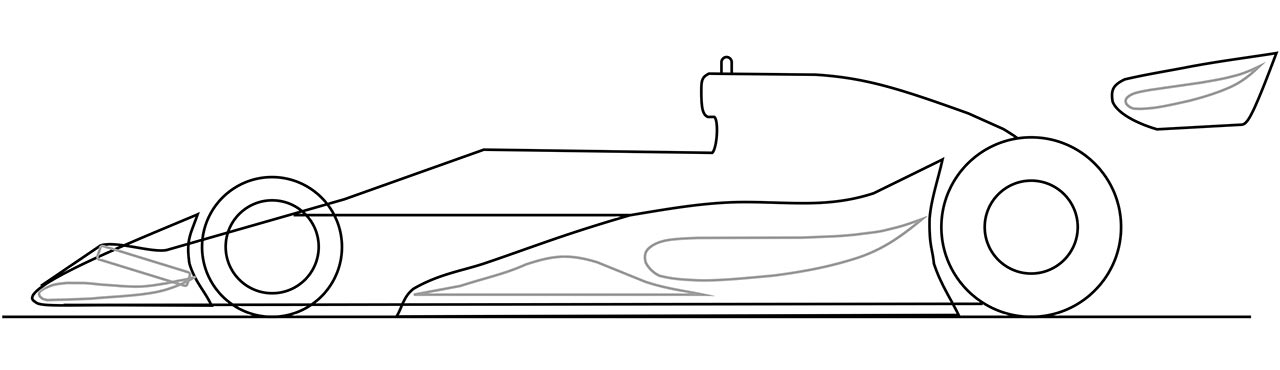 図１：1978年に中学生の私が妄想したF1マシン